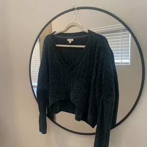 Urban outfitters cropped v neck sweater